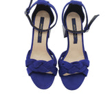 Sandale bareta impletita si staif Angela Blue