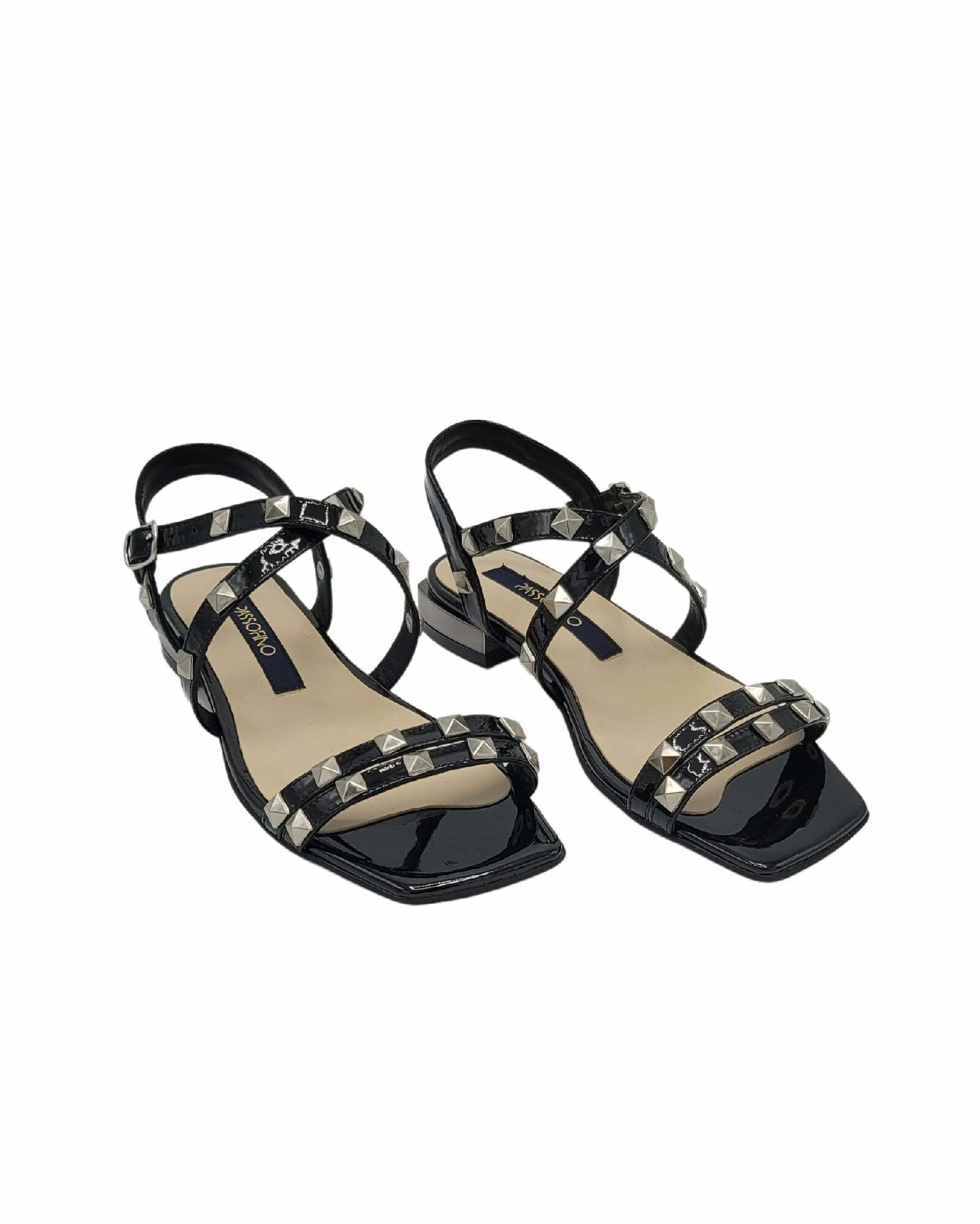 Sandale cu accesorii aplicate PF098-2 negru