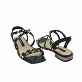 Sandale cu accesorii aplicate PF098-2 negru