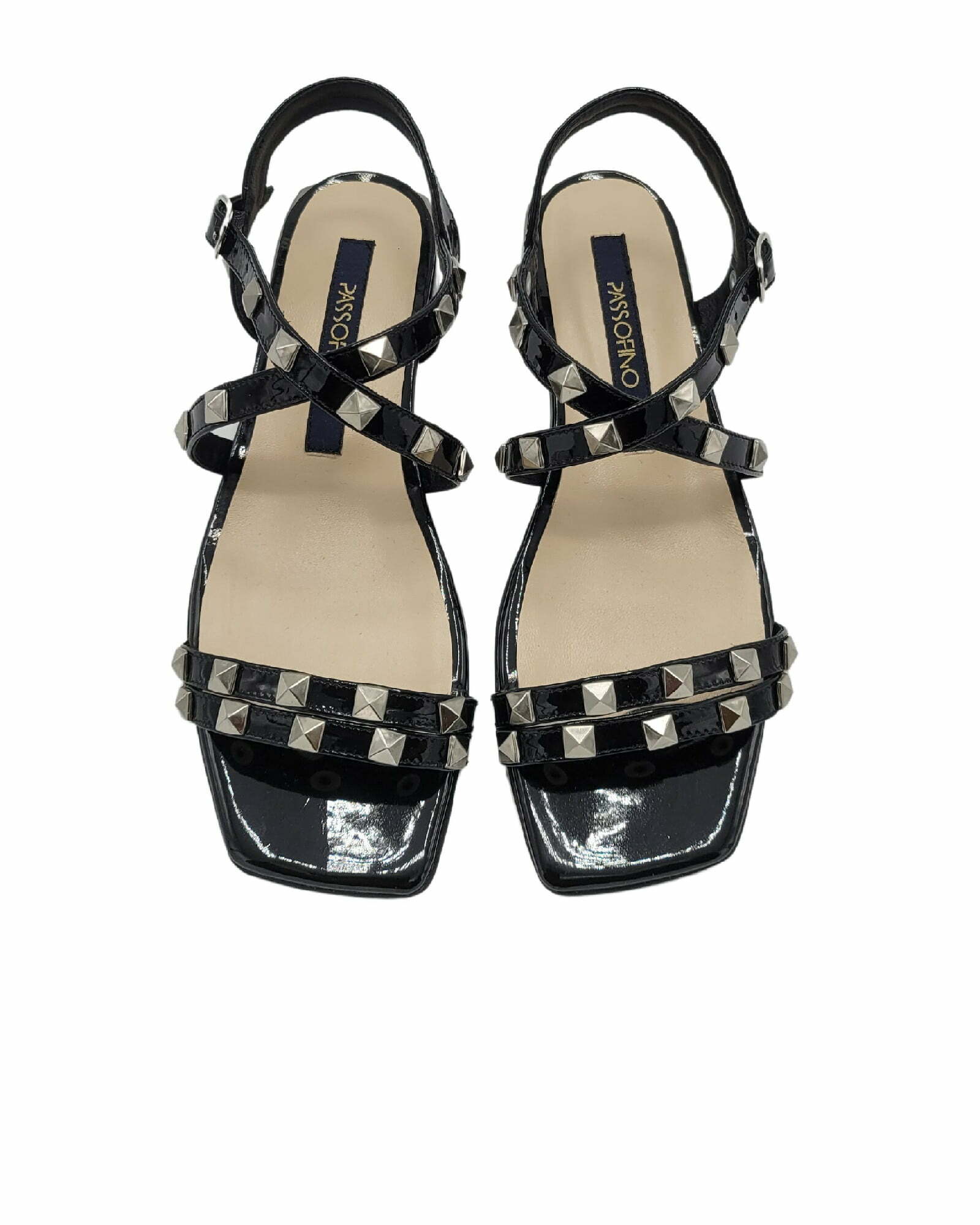 Sandale cu accesorii aplicate PF098-2 negru