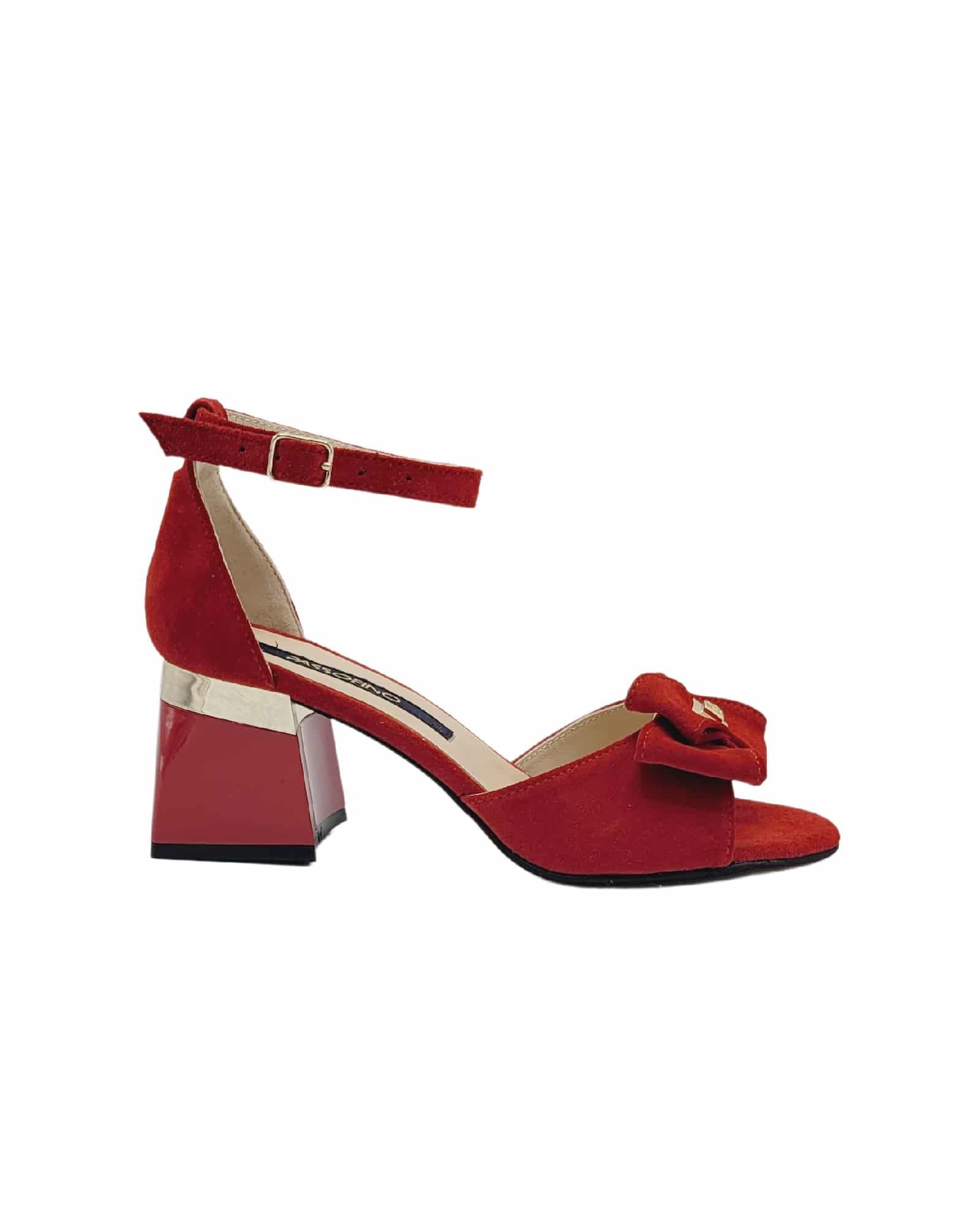 Sandale cu accesoriu Elle Red