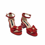 Sandale cu accesoriu Elle Red