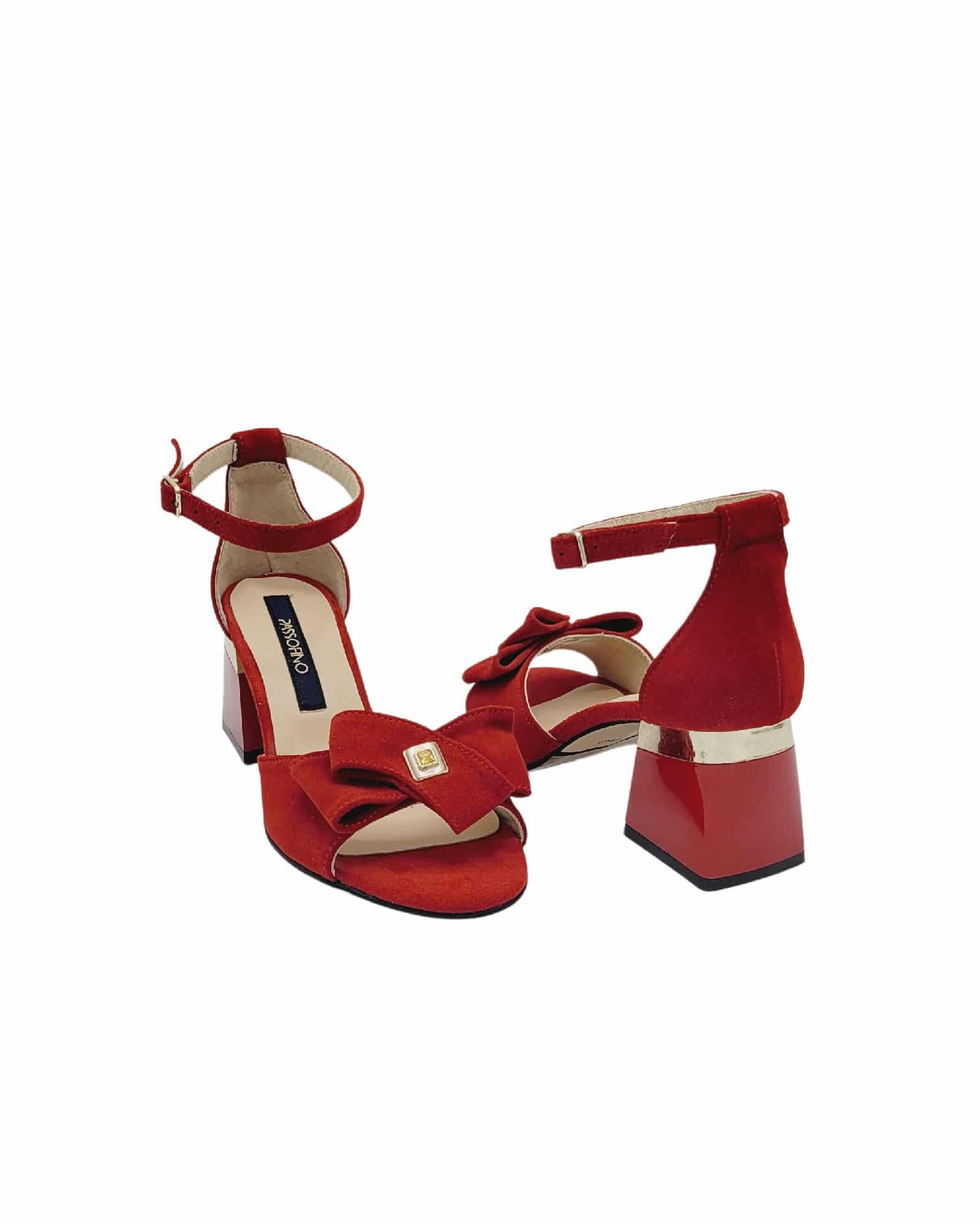 Sandale cu accesoriu Elle Red