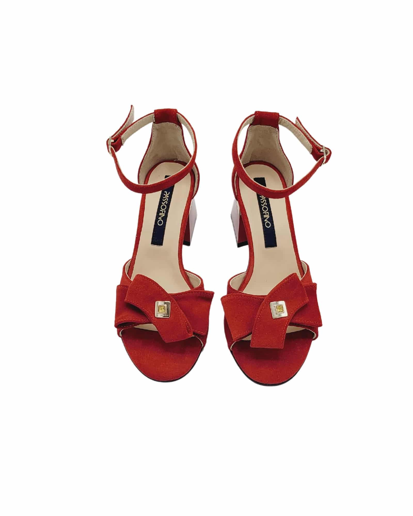 Sandale cu accesoriu Elle Red