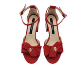 Sandale cu accesoriu Elle Red