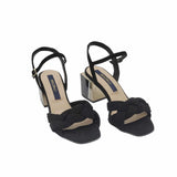 Sandale cu bareta impletita Asteria Black