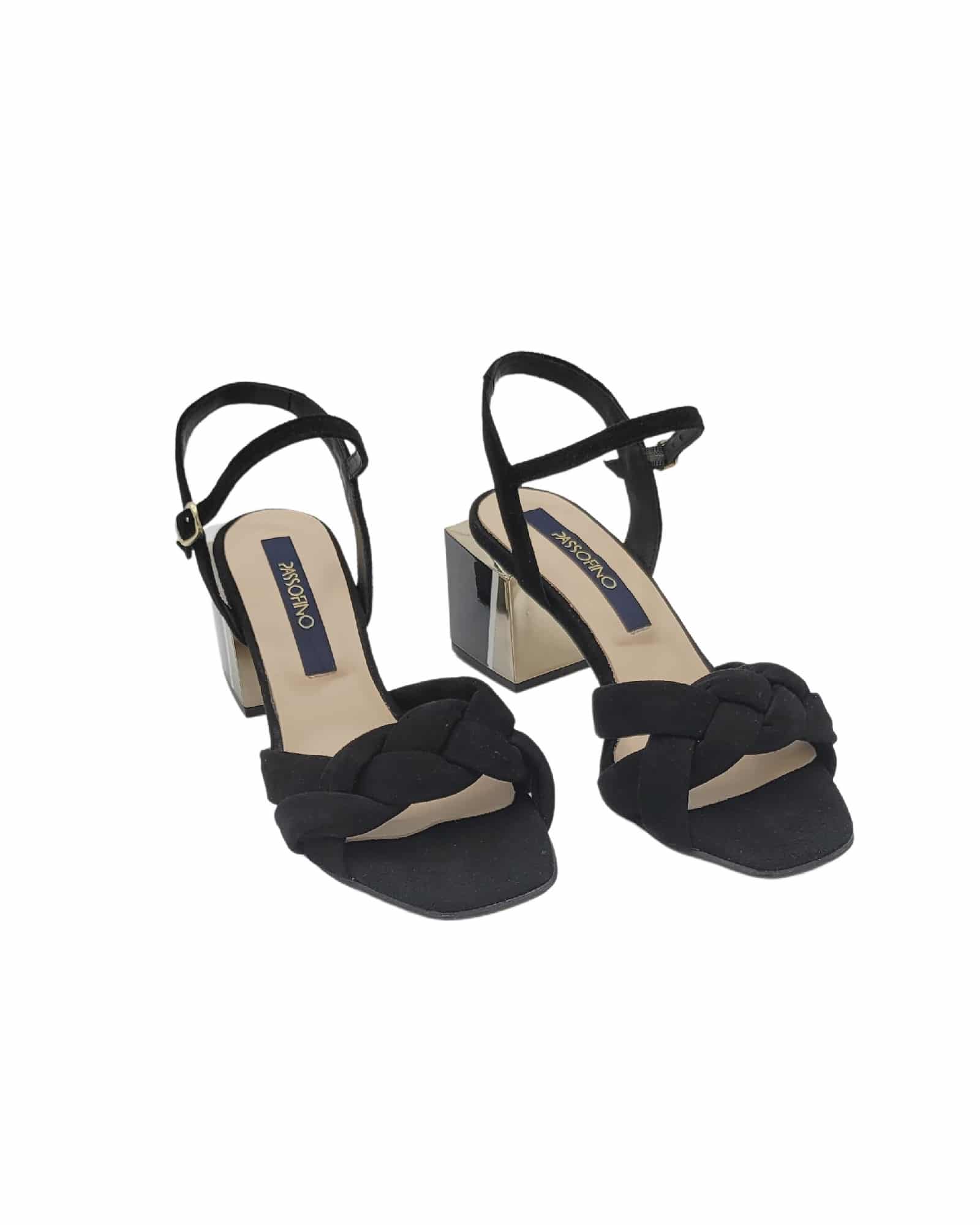 Sandale cu bareta impletita Asteria Black