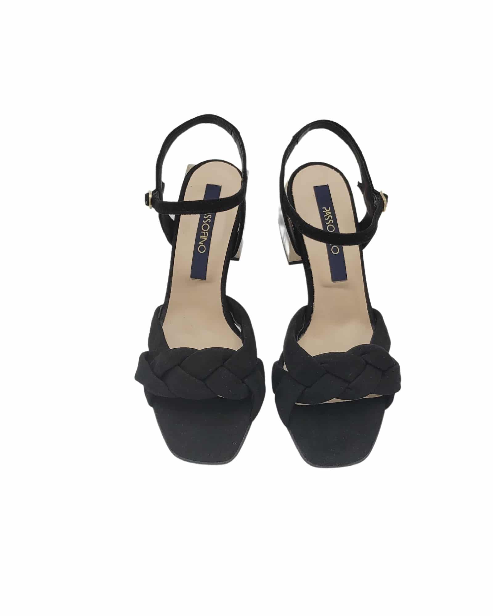 Sandale cu bareta impletita Asteria Black