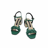 Sandale cu bareta impletita Asteria Green