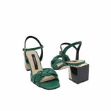 Sandale cu bareta impletita Asteria Green