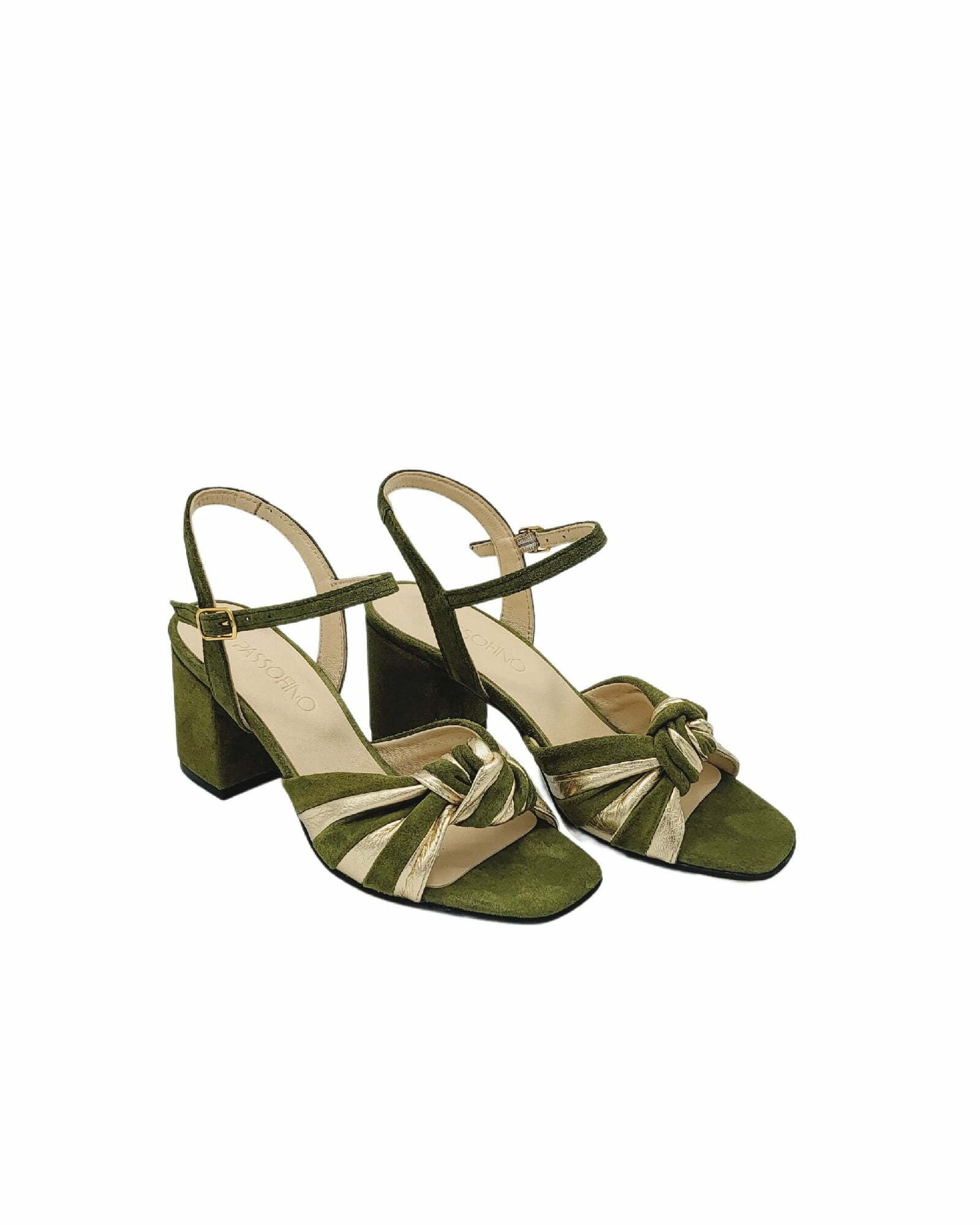 Sandale cu barete impletite PF310-10 olive