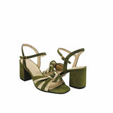 Sandale cu barete impletite PF310-10 olive