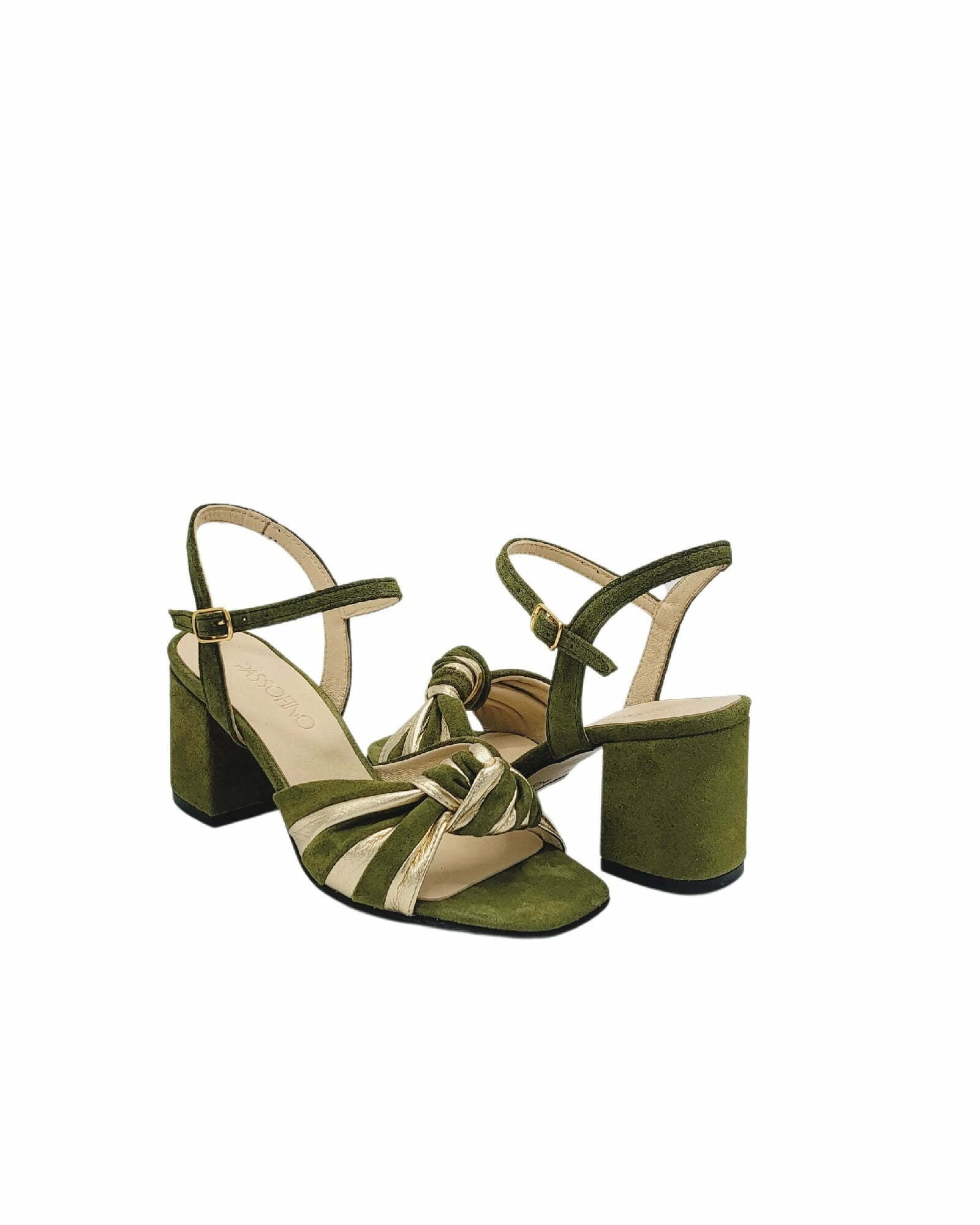 Sandale cu barete impletite PF310-10 olive