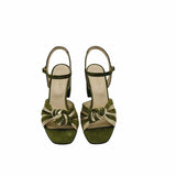 Sandale cu barete impletite PF310-10 olive