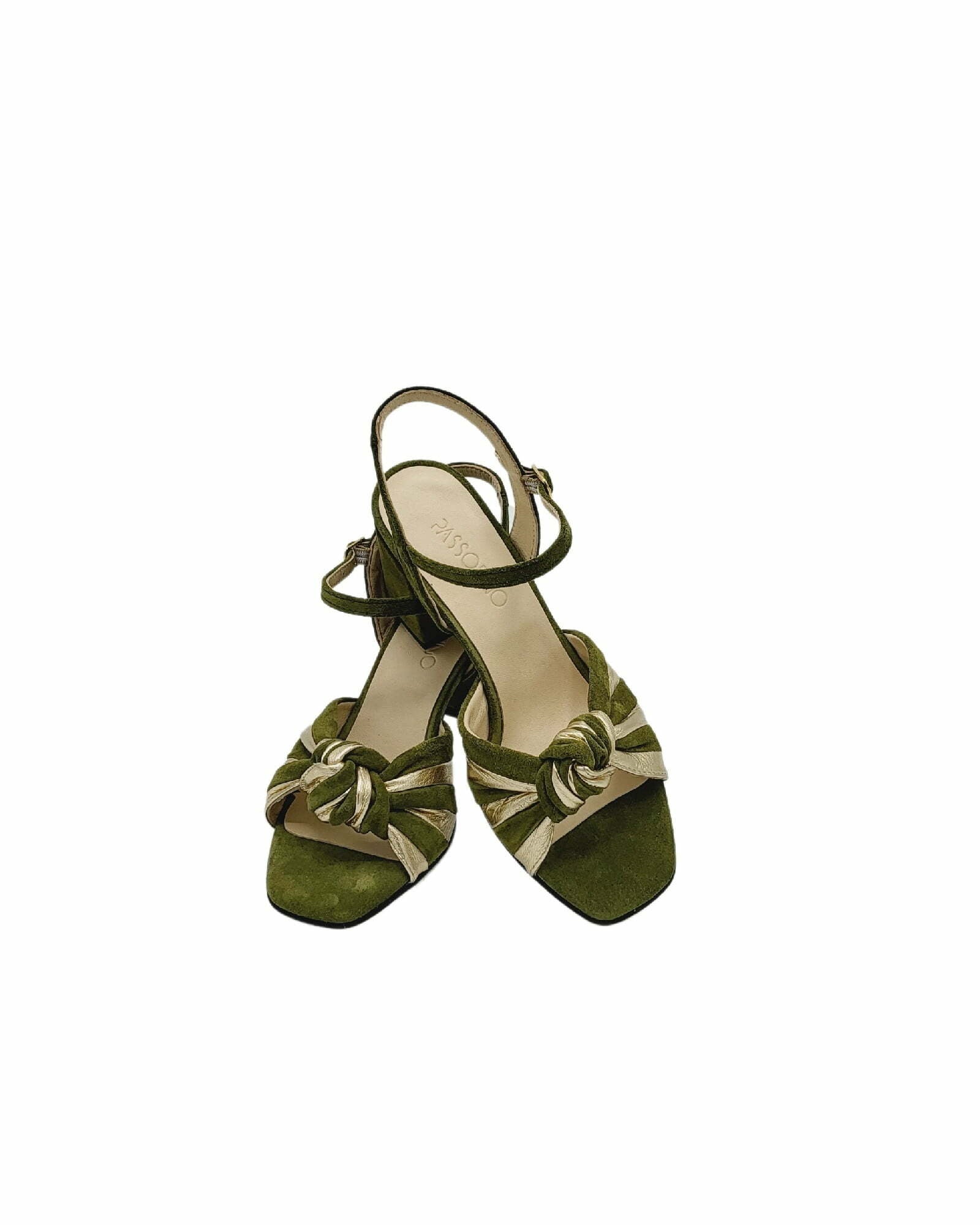 Sandale cu barete impletite PF310-10 olive