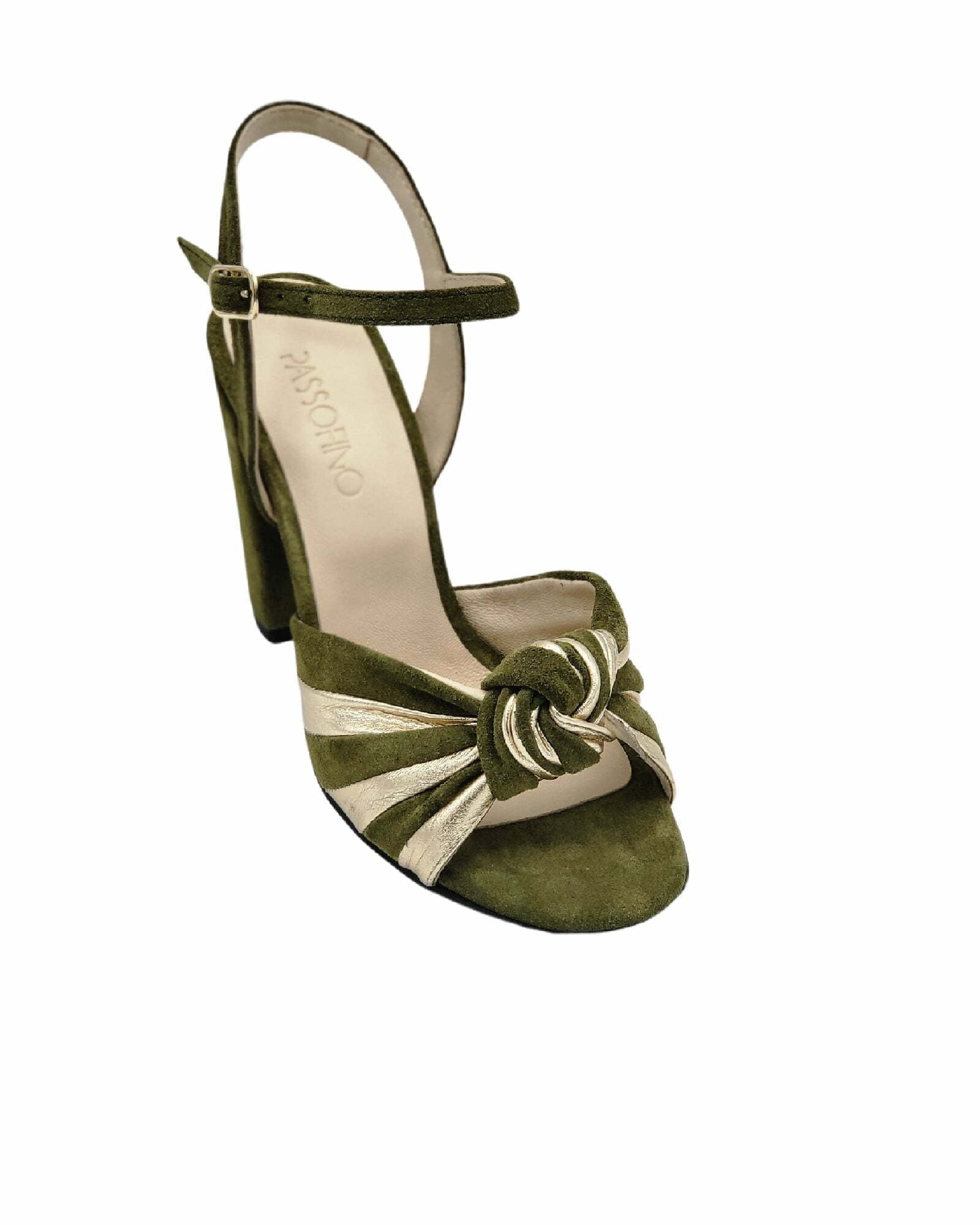 Sandale cu barete impletite PF937-17 olive
