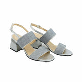 Sandale cu barete late PF300-4 silver