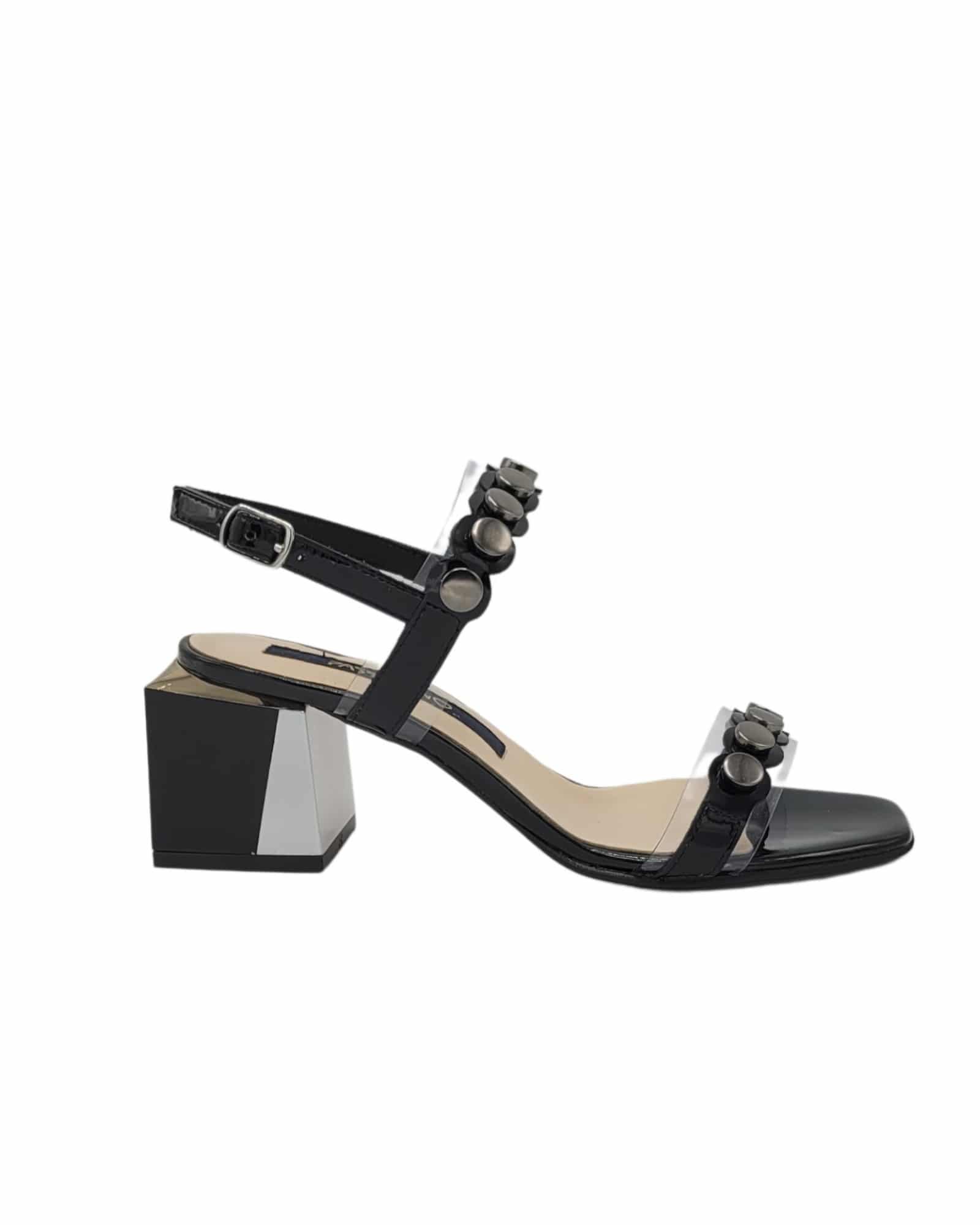 Sandale cu capse Atena Black