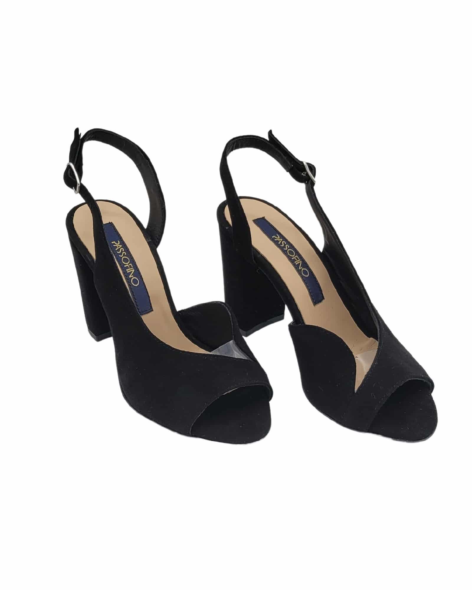 Sandale cu insertie de silicon PF1061-23 | Negru