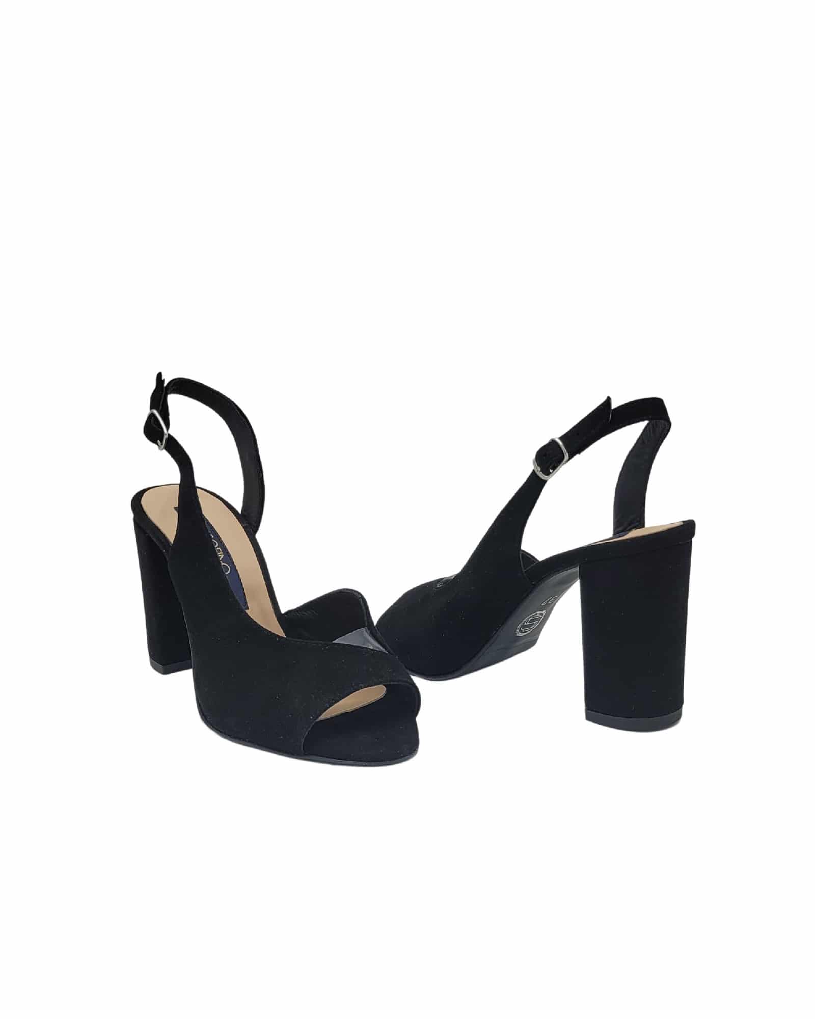 Sandale cu insertie de silicon PF1061-23 | Negru