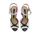 Sandale cu toc imbracat Leomi Fuchsia