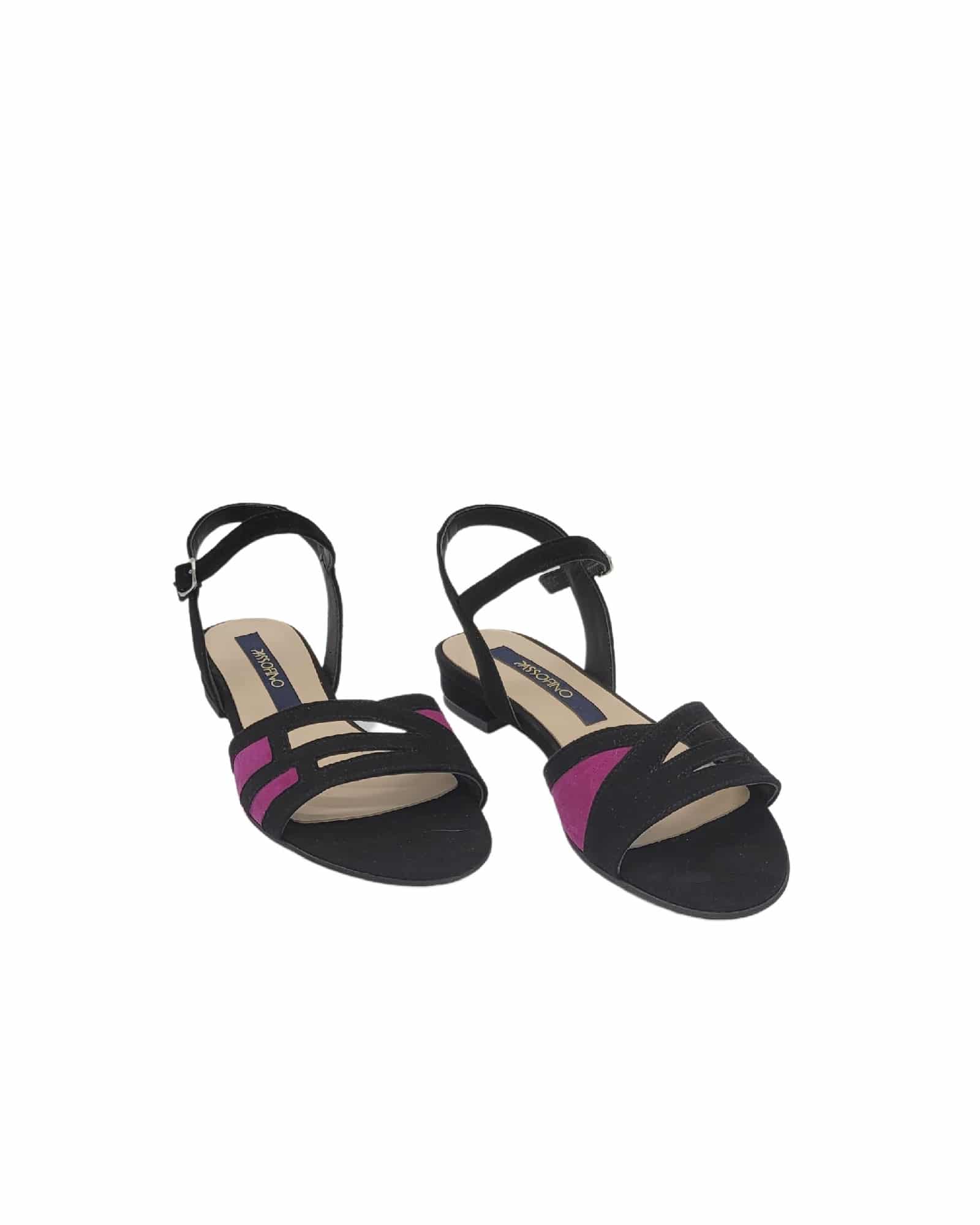 Sandale cu toc jos Bloom Black