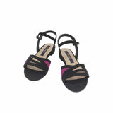 Sandale cu toc jos Bloom Black