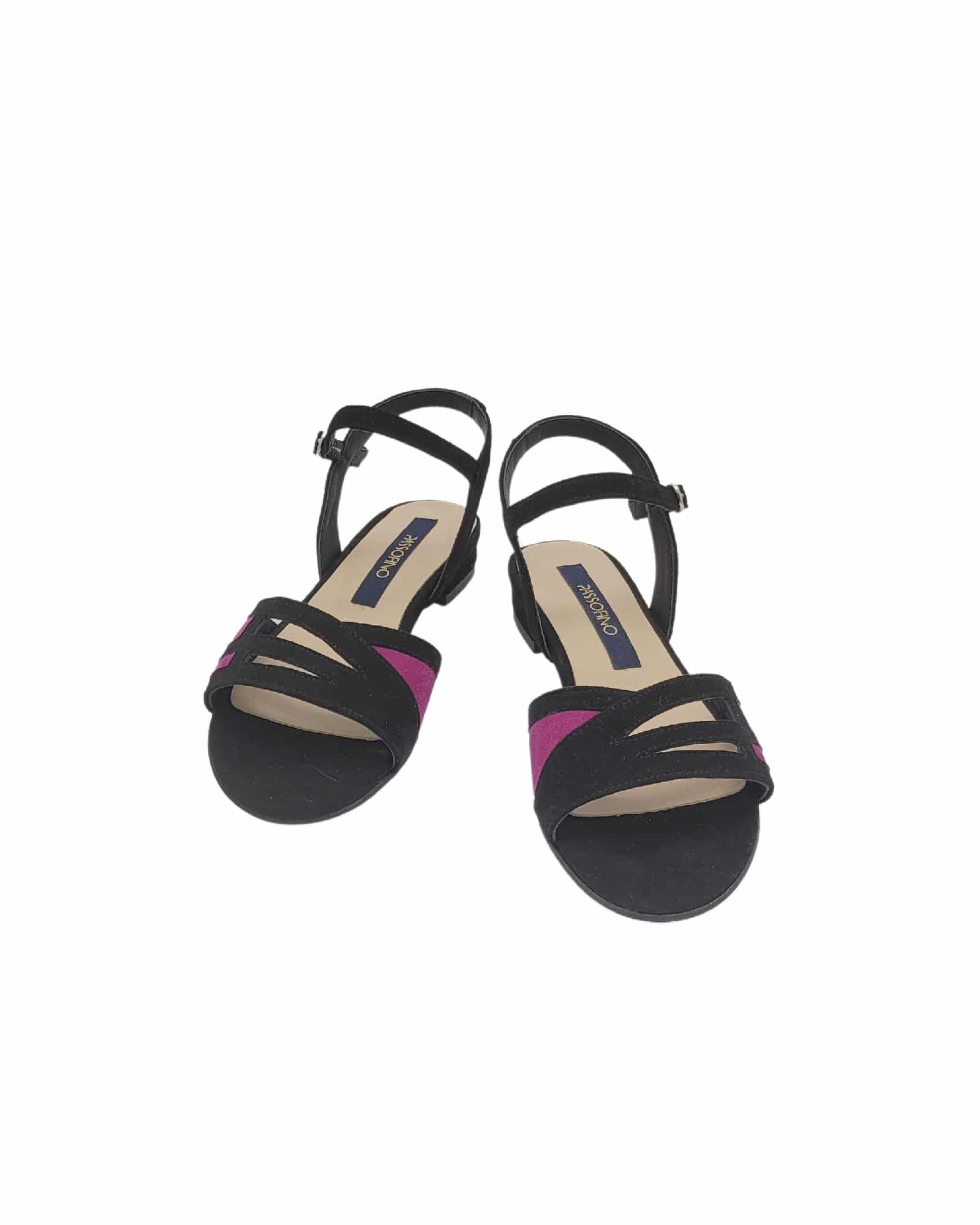 Sandale cu toc jos Bloom Black
