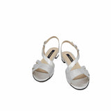 Sandale cu toc jos Giza Silver