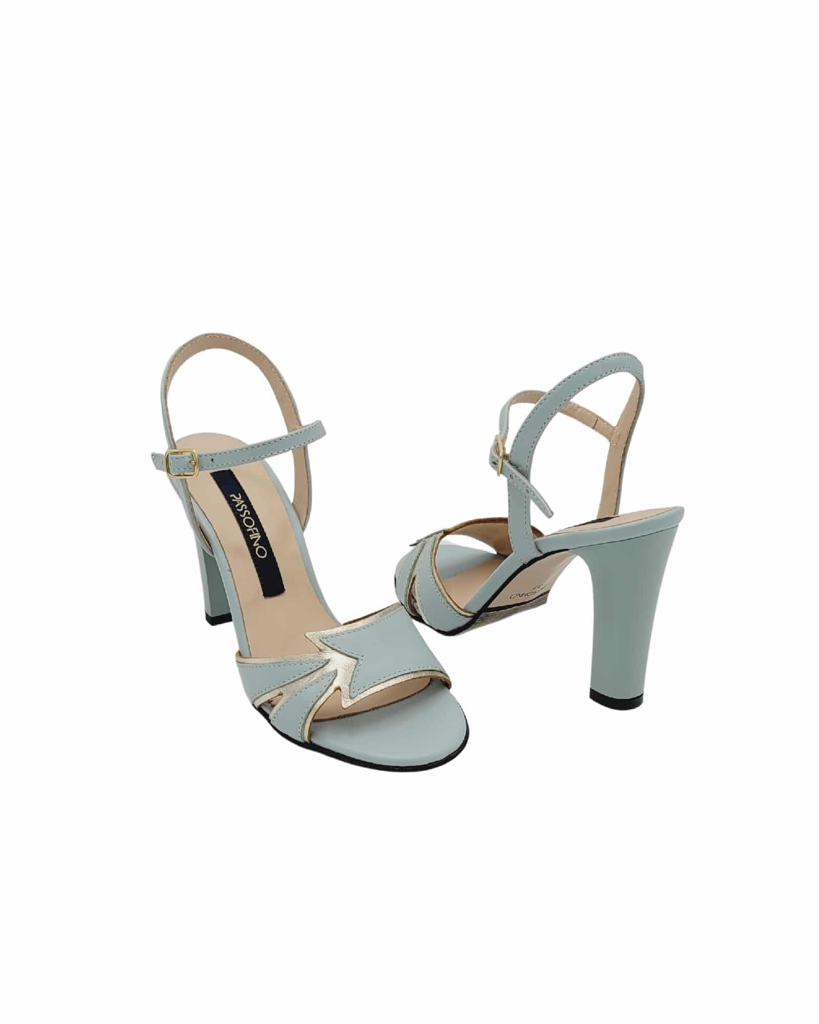 Sandale elegante Crystal Mint