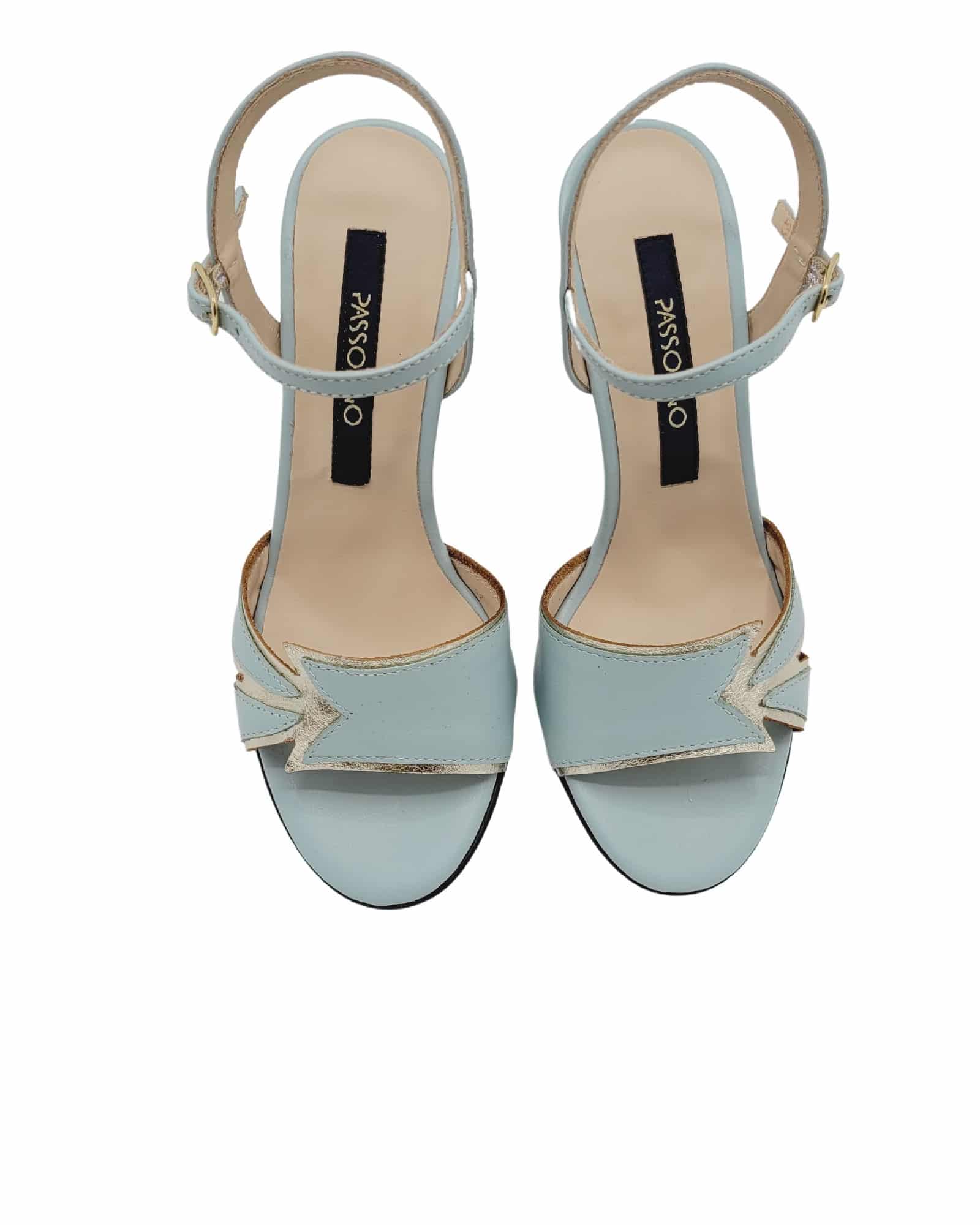 Sandale elegante Crystal Mint