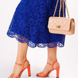 Sandale elegante Crystal Peach