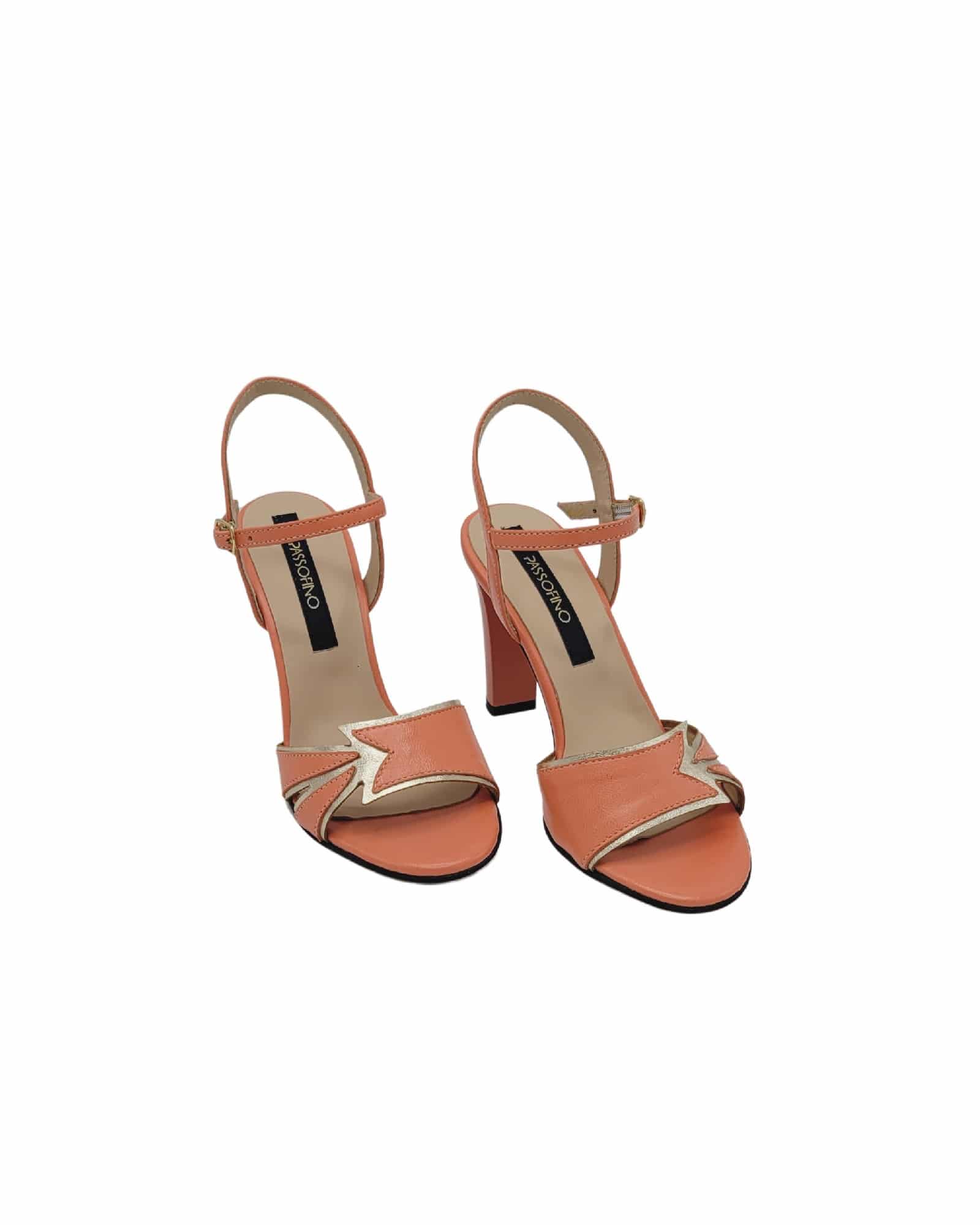 Sandale elegante Crystal Peach