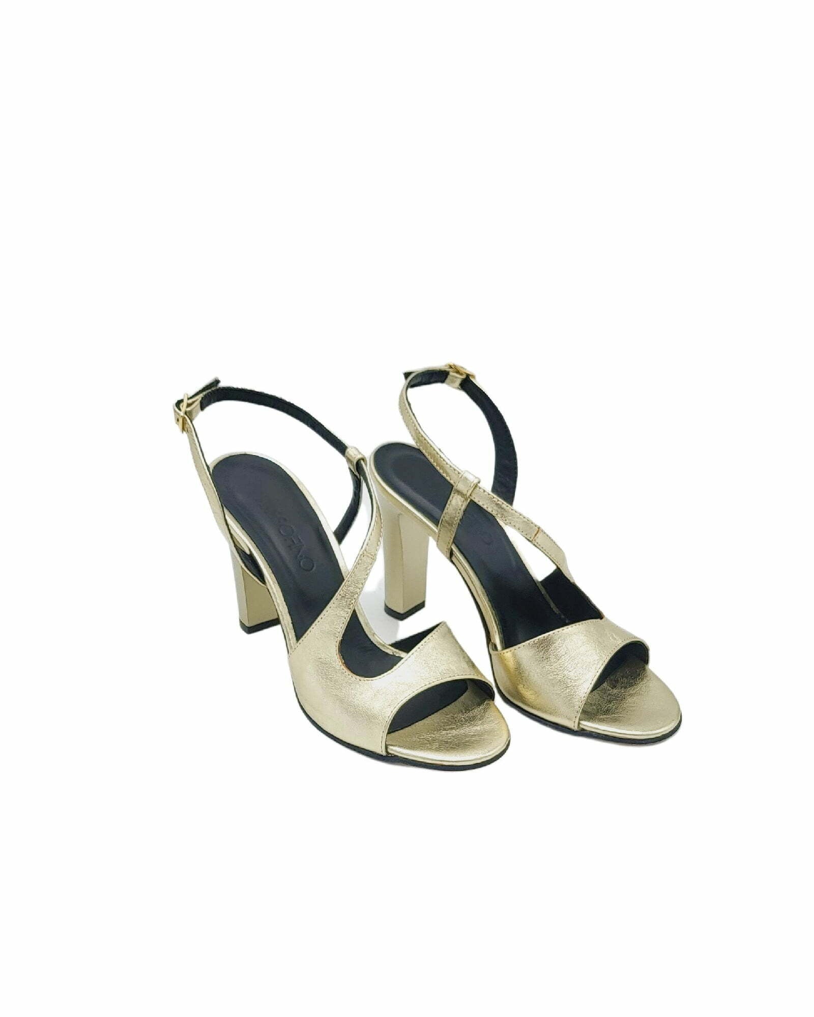 Sandale elegante din piele aurie PF1317-33