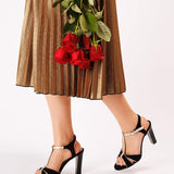Sandale elegante din piele intoarsa LenaBlack