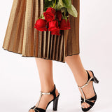 Sandale elegante din piele intoarsa LenaBlack