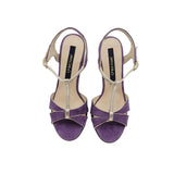 Sandale elegante din piele intoarsa LenaMauve