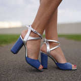 Sandale elegante PF937-9 blue