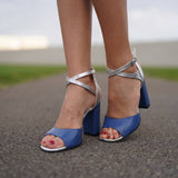Sandale elegante PF937-9 blue