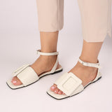 Sandale moderne Calliope White
