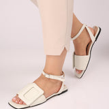 Sandale moderne Calliope White