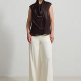 Bluza Din Satin Ciocolatiu