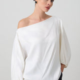 Bluza Alba Cu Umar Gol