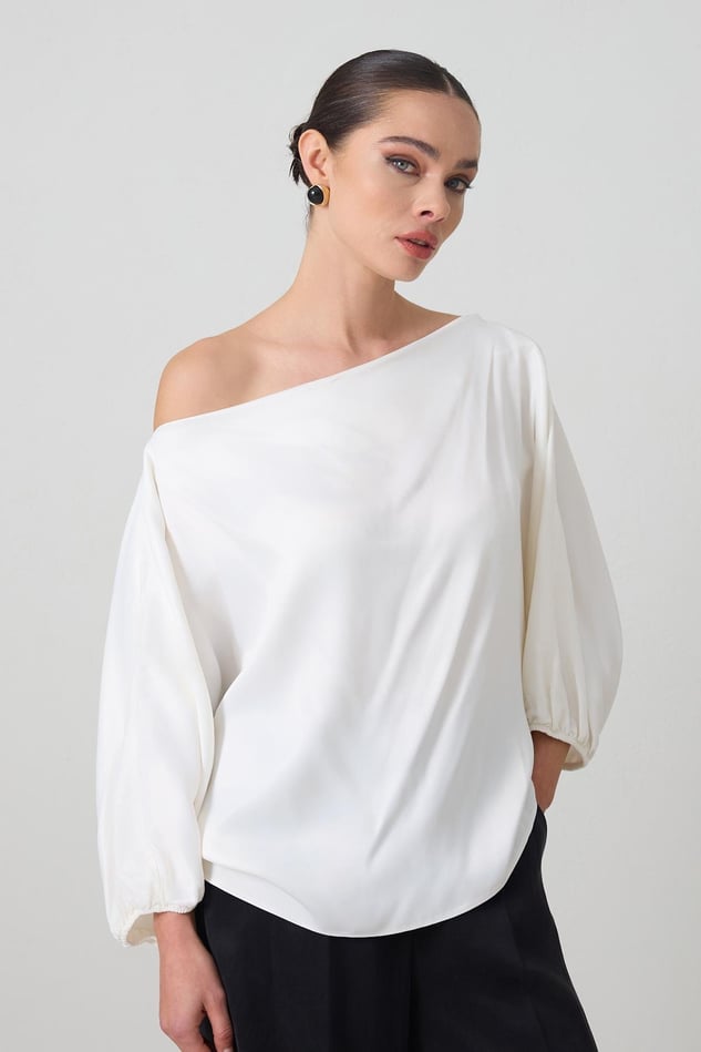 Bluza Alba Cu Umar Gol
