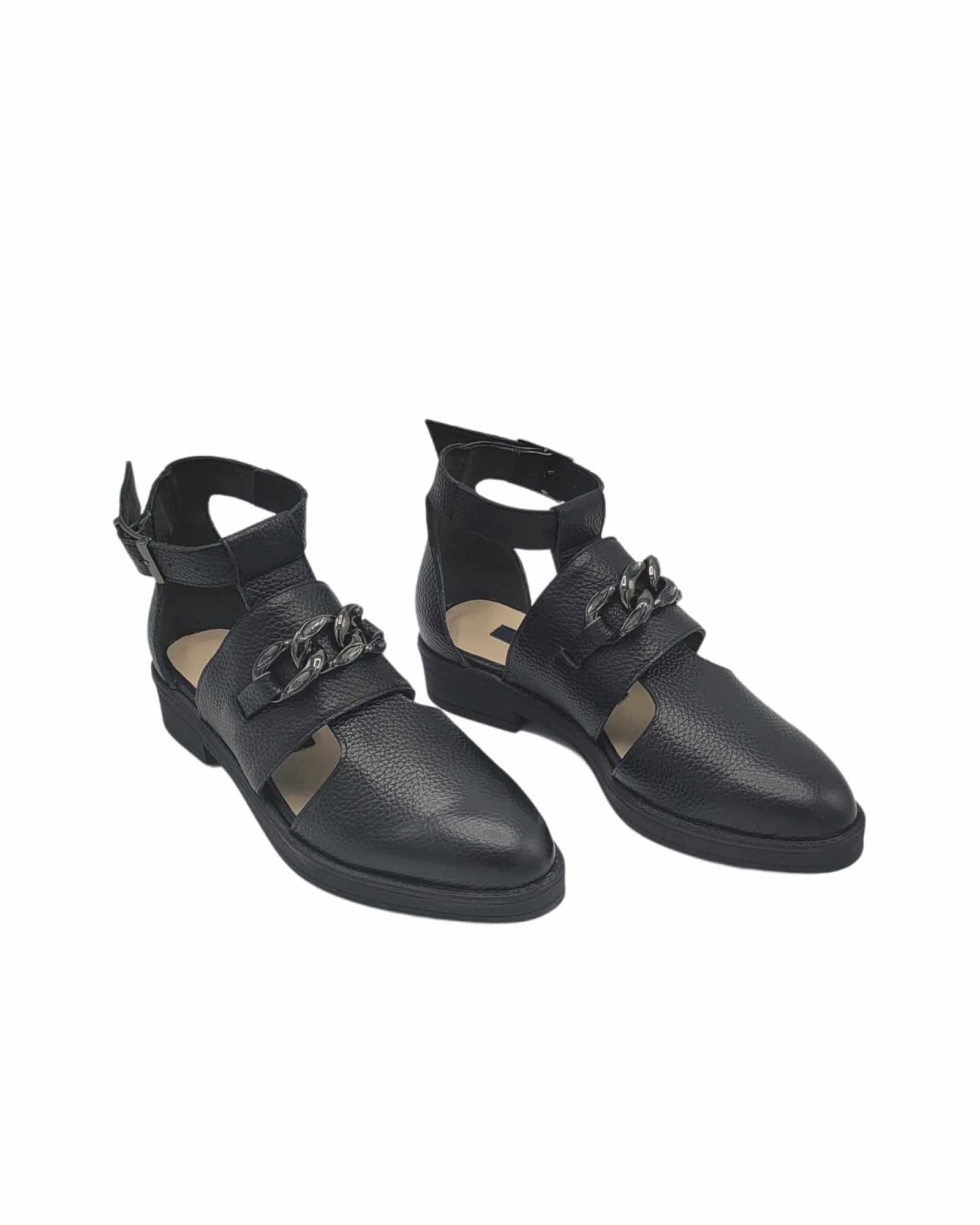 Pantofi trendy cu talpa joasa Ramina Black