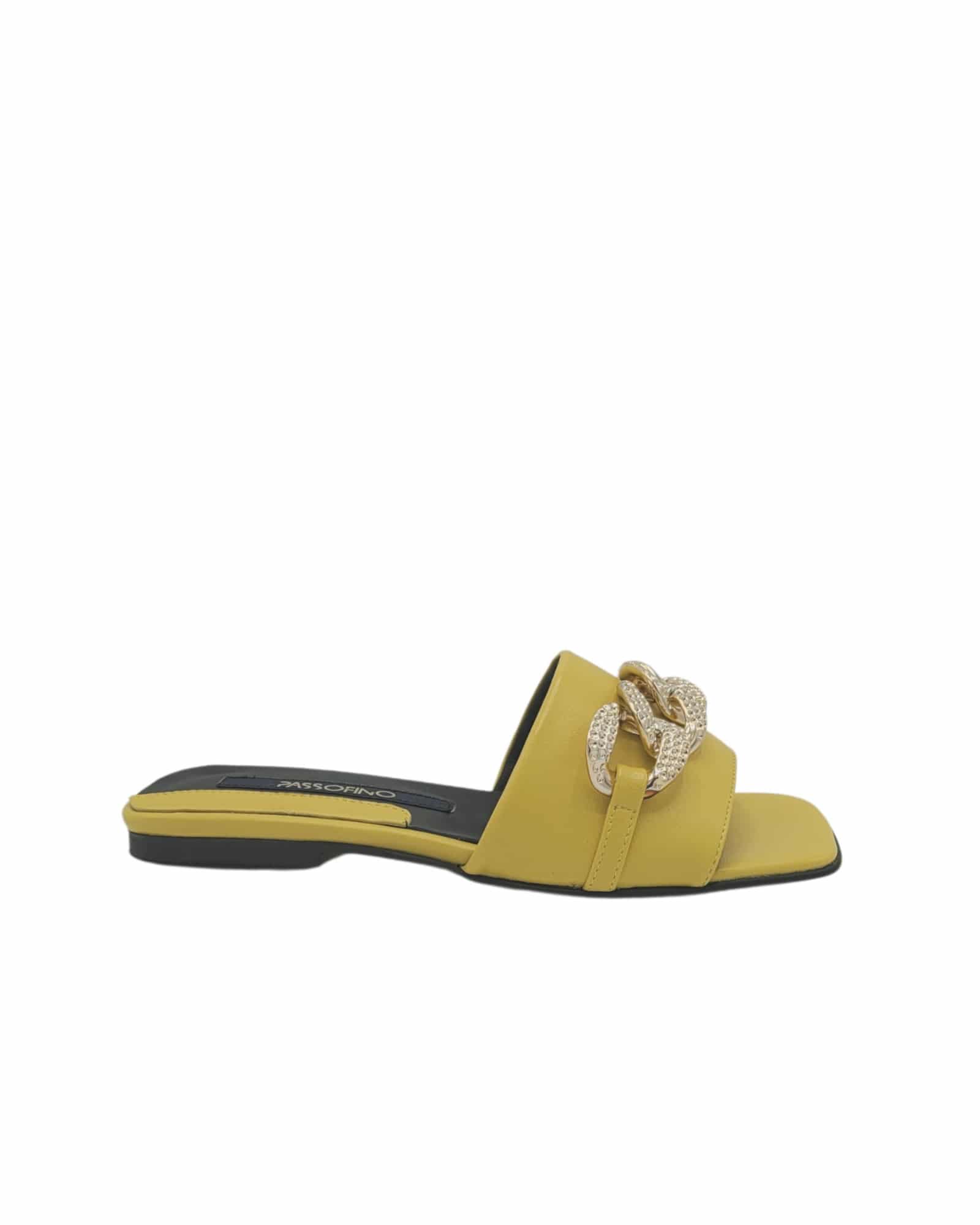 Papuci cu talpa joasa Annabel Yellow