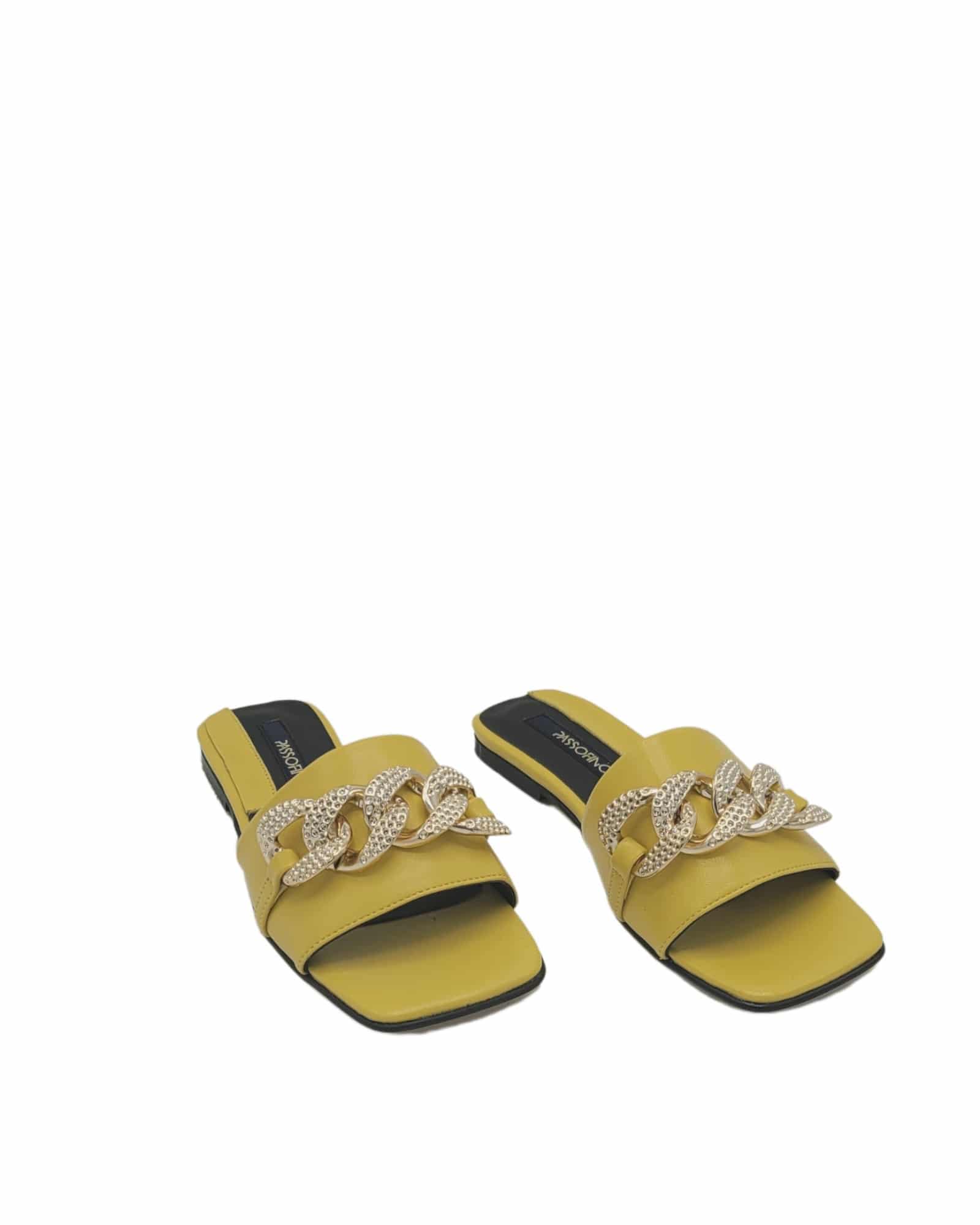 Papuci cu talpa joasa Annabel Yellow