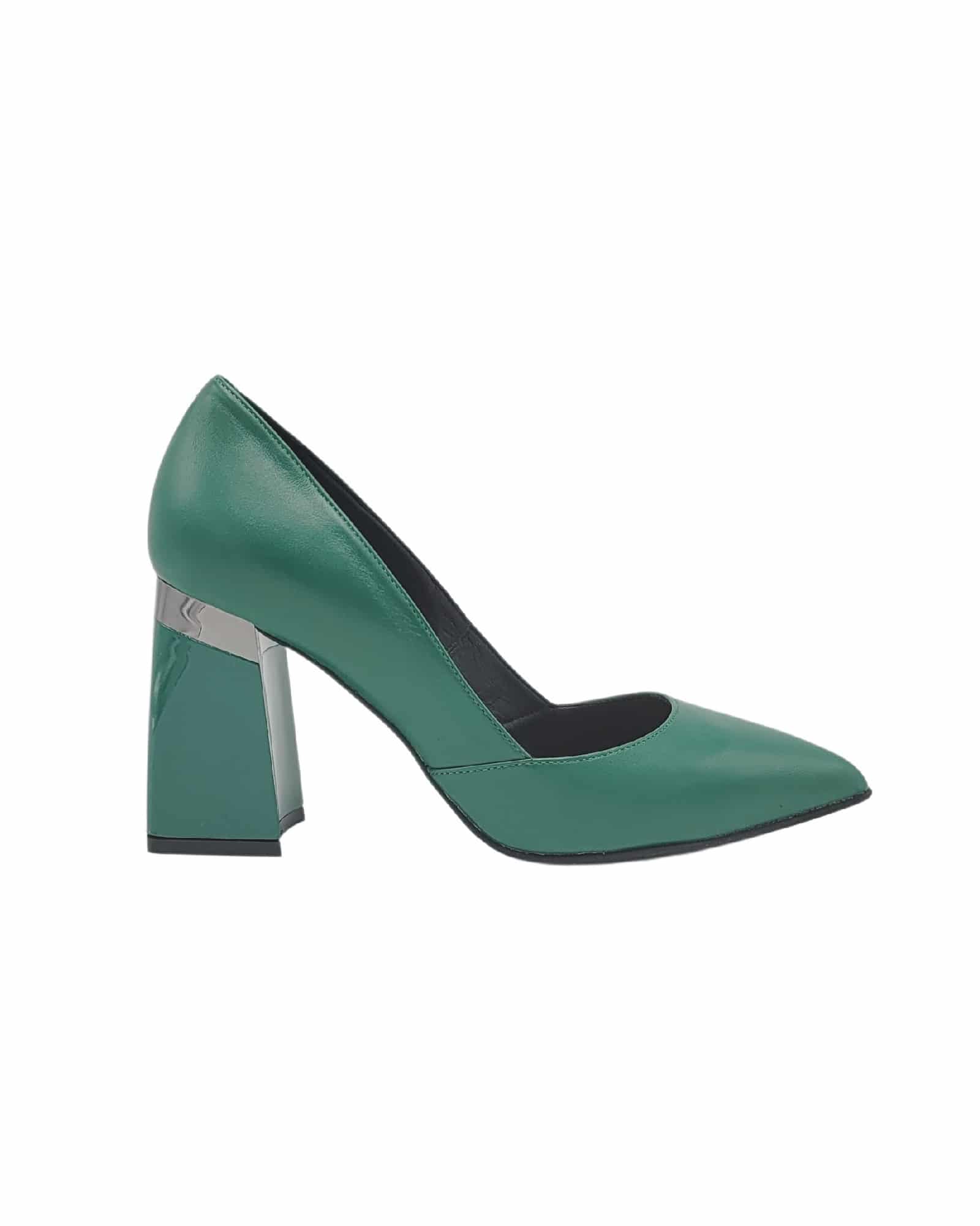 Pantofi eleganti PF309-3 verde inchis