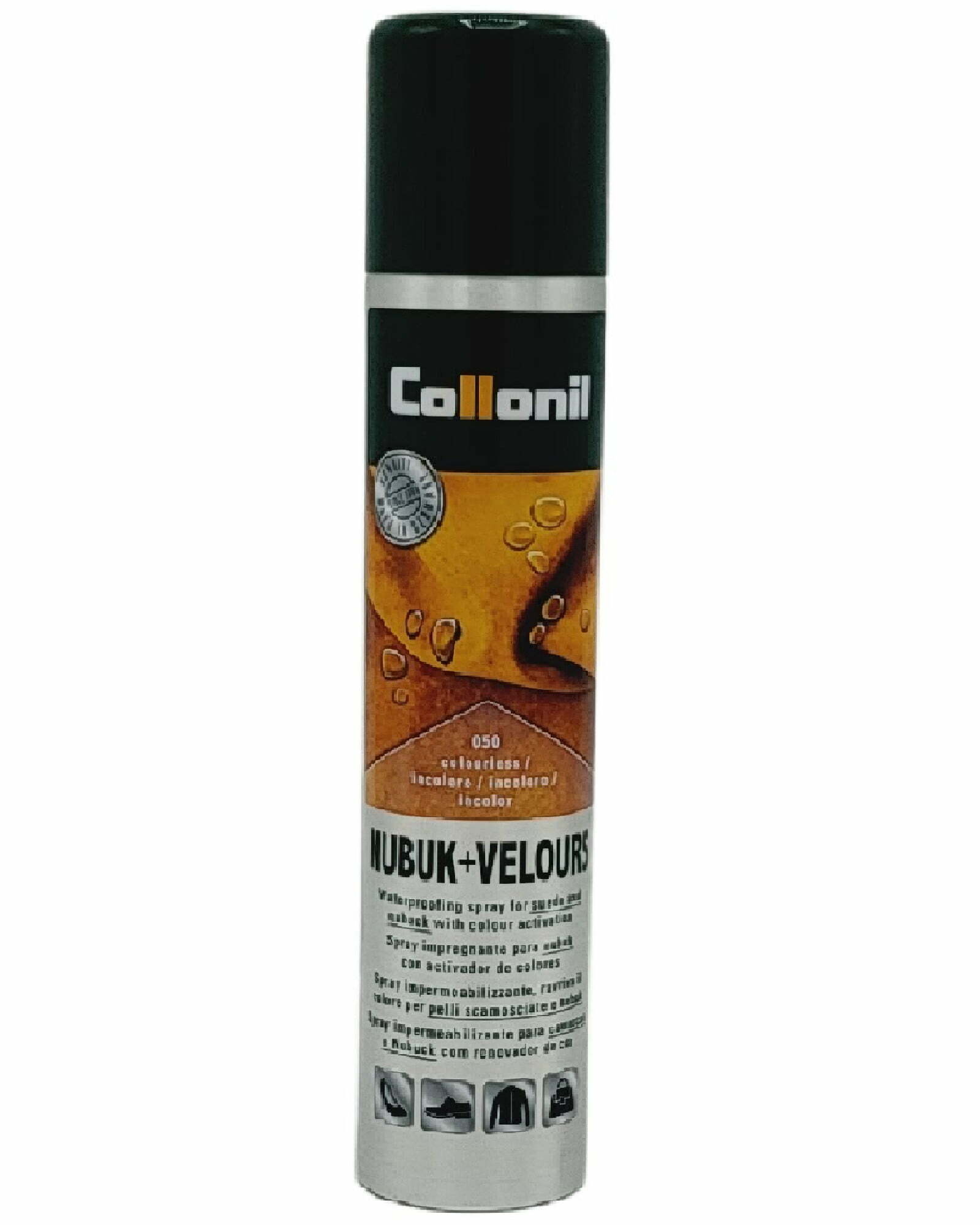 Spray renovator si ingrijire piele intoarsa Collonil Nubuk + Velours, 200 ml,. incolor
