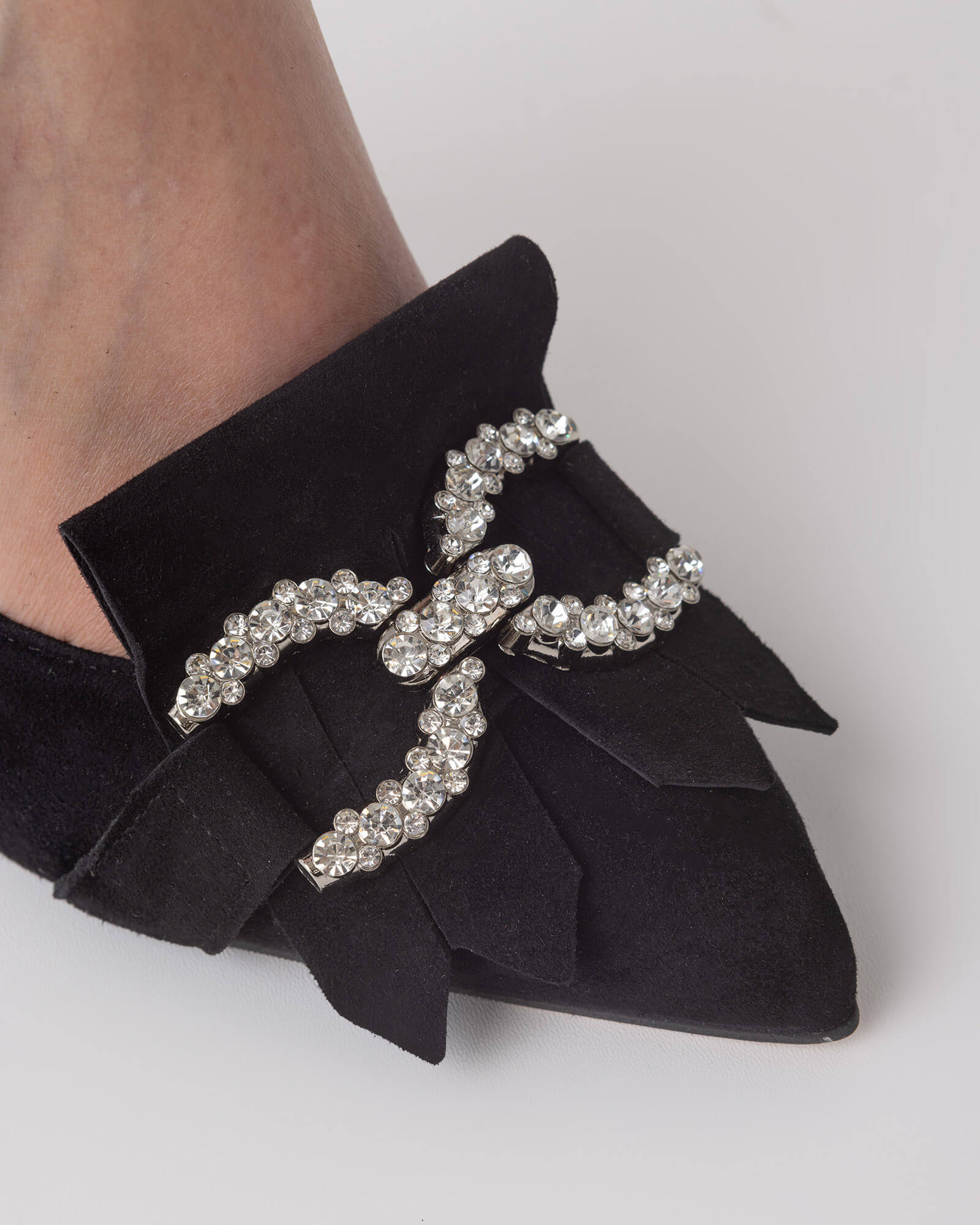 Pantofi stiletto decupat Fabienne Black